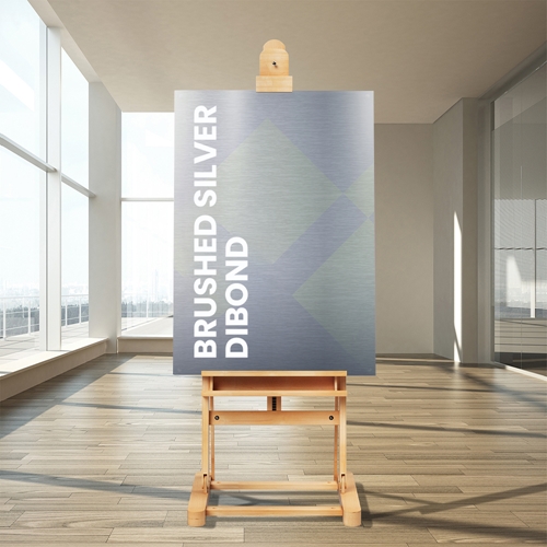 Show details for Brushed Silver Dibond