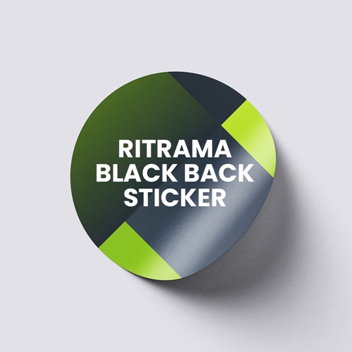 Show details for Ritrama Black Back Sticker
