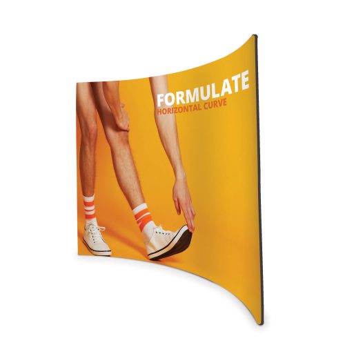 Formulate Horizontal Curve Fabric Display