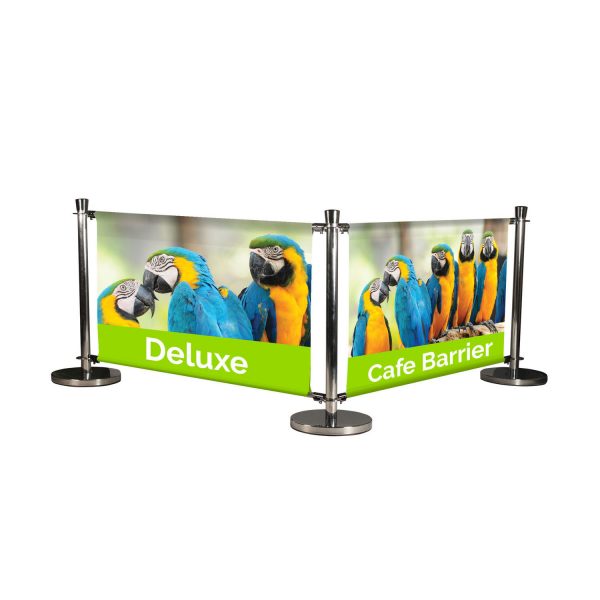 Printed Deluxe Café Barrier - The Big Display Company