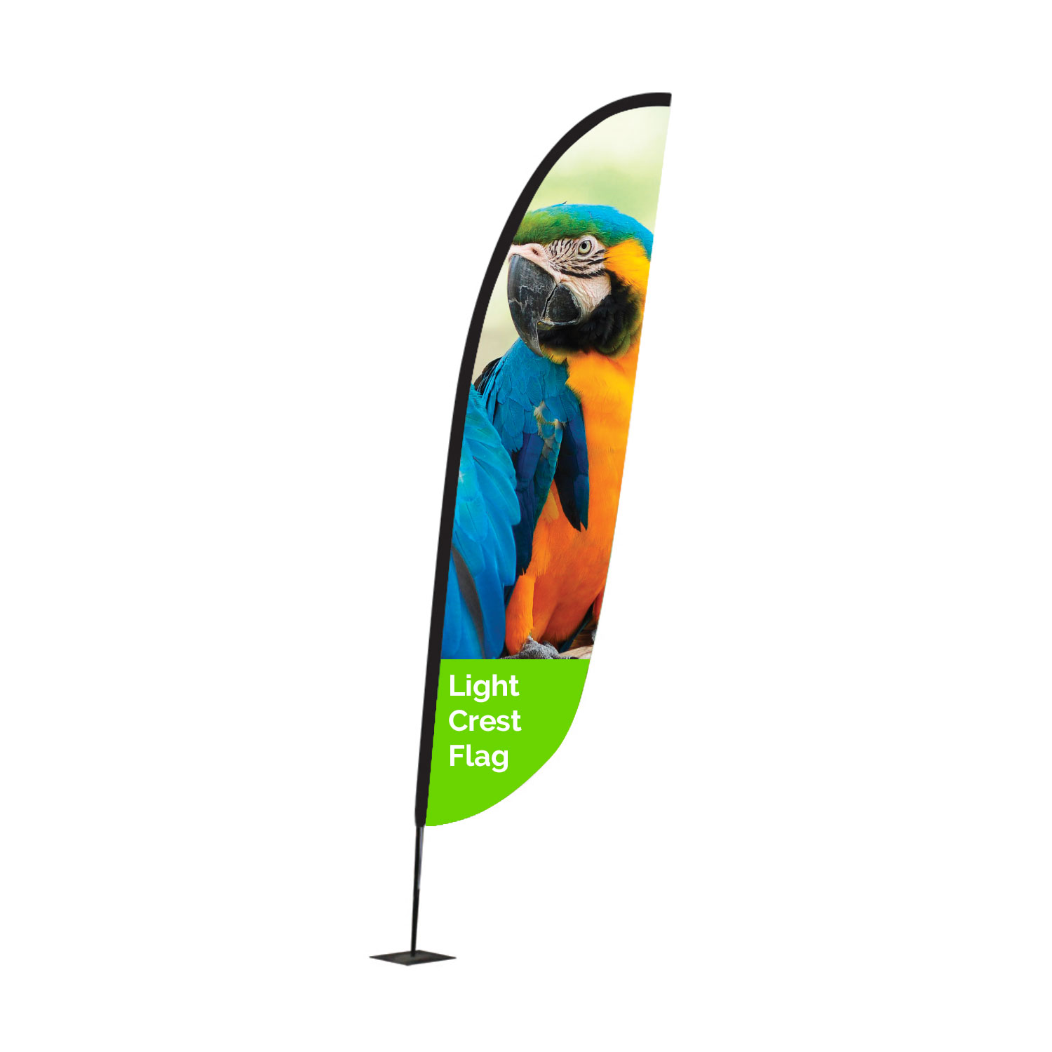 Custom Printed Light Crest Flag - The Big Display Company