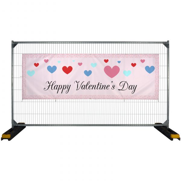 Valentines Printed Eco Fabric Banners - The Big Display Company