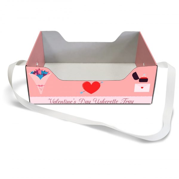 Valentines Front Bespoke Usherette Trays - The Big Display Company