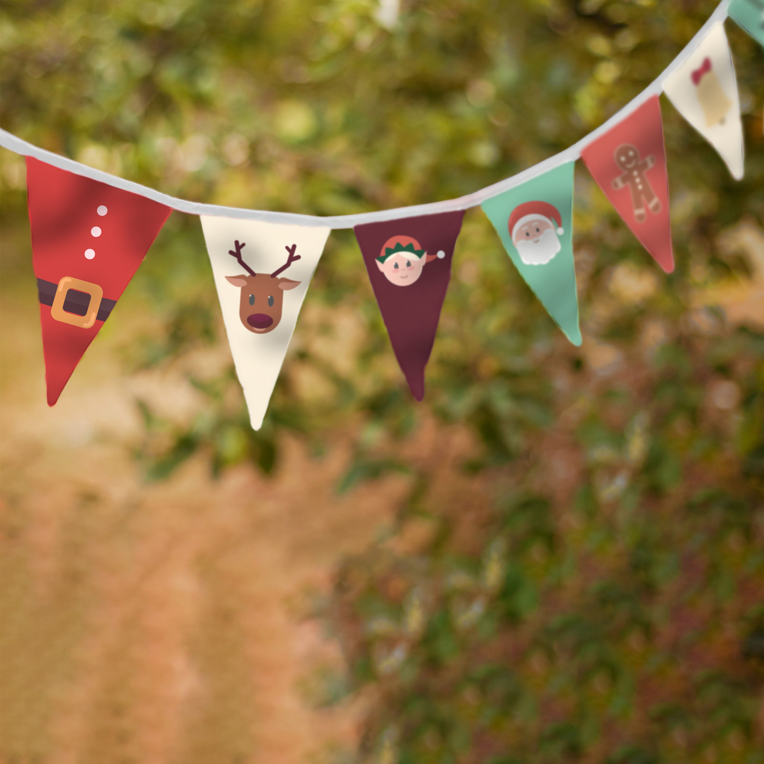 Christmas Custom Printed Bunting - The Big Display Company