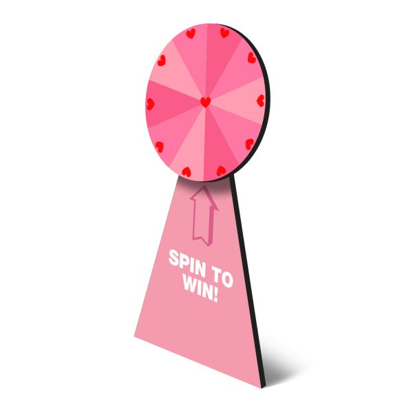 Valentines Angle Custom Wheel of Fortune - The Big Display Company