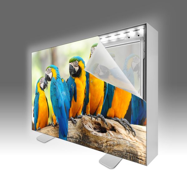 Freestanding Backlit SEG Frame - The Big Display Company