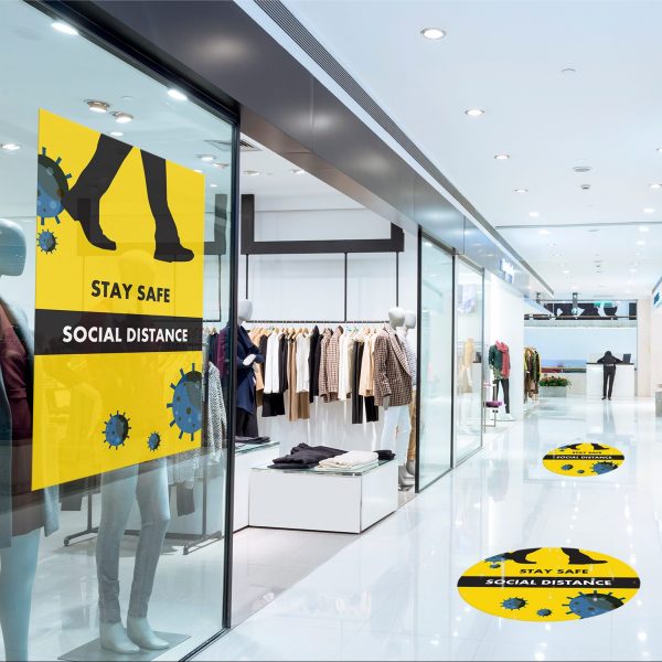 Social Distancing Stickers